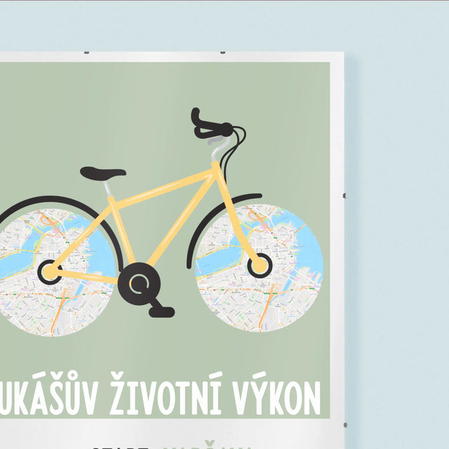 Mapa Města: Cyklistický Rekord - Plakát