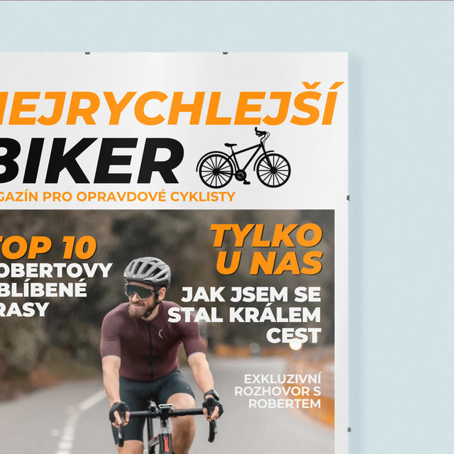 Obálka Časopisu: Nejrychlejší Biker - Plakát