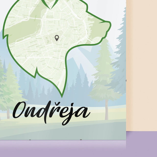 Mapa Města: Oblíbený Lovecký Revír - Plakát
