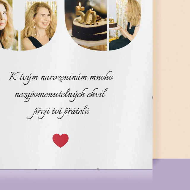 Tvar Z Fotek: Přání K 50. Narozeninám - Plakát