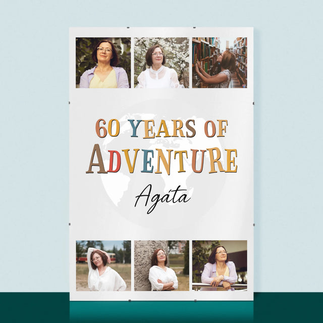 Fotokoláž: 60 Years Of Adventure - Plakát
