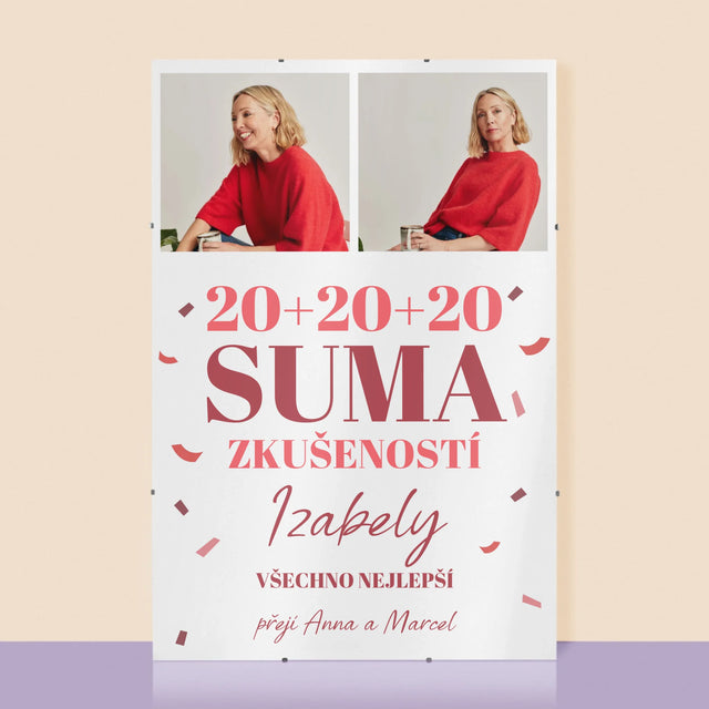 Fotokoláž: Suma Zkušeností - Plakát