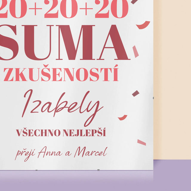 Fotokoláž: Suma Zkušeností - Plakát