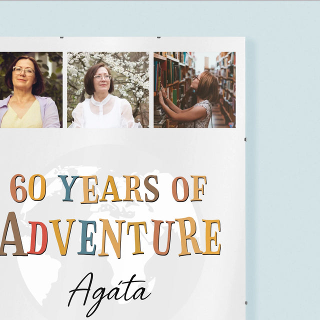 Fotokoláž: 60 Years Of Adventure - Plakát