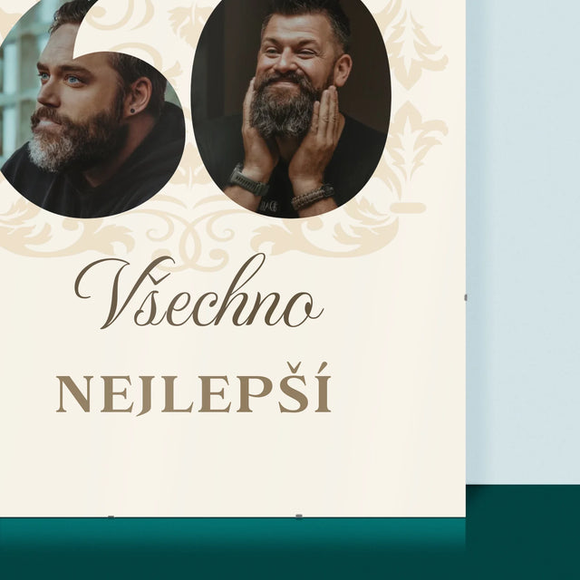 Slovo Z Fotek: Milovanému Tatínkovi K Jeho 60. Narozeninám - Plakát