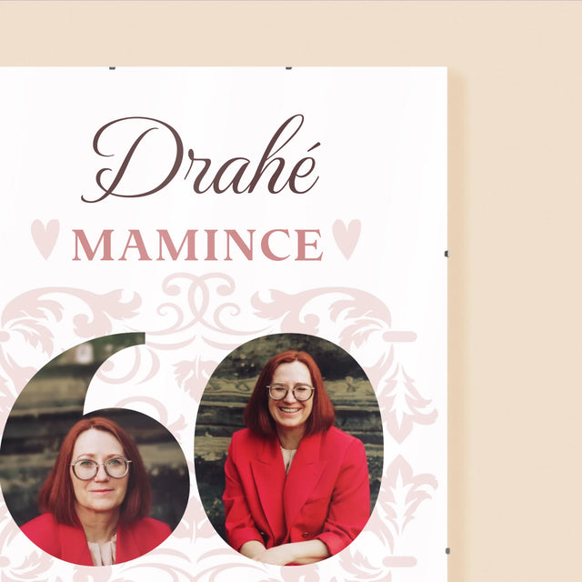 Slovo Z Fotek: Drahé Mamince K Jejím 60. Narozeninám - Plakát
