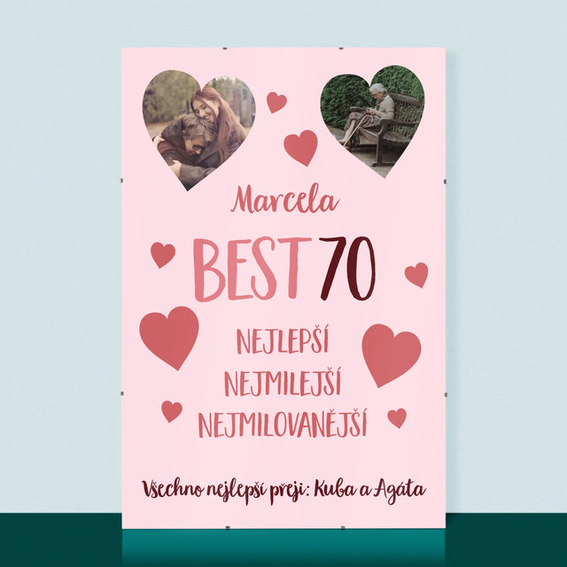 Fotokoláž: Best 70 - Plakát
