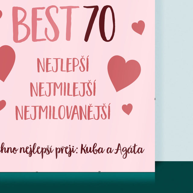 Fotokoláž: Best 70 - Plakát