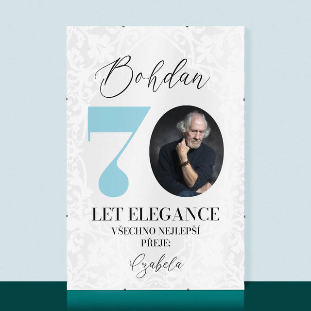 Fotka S Textem: 70 Let Elegance - Plakát