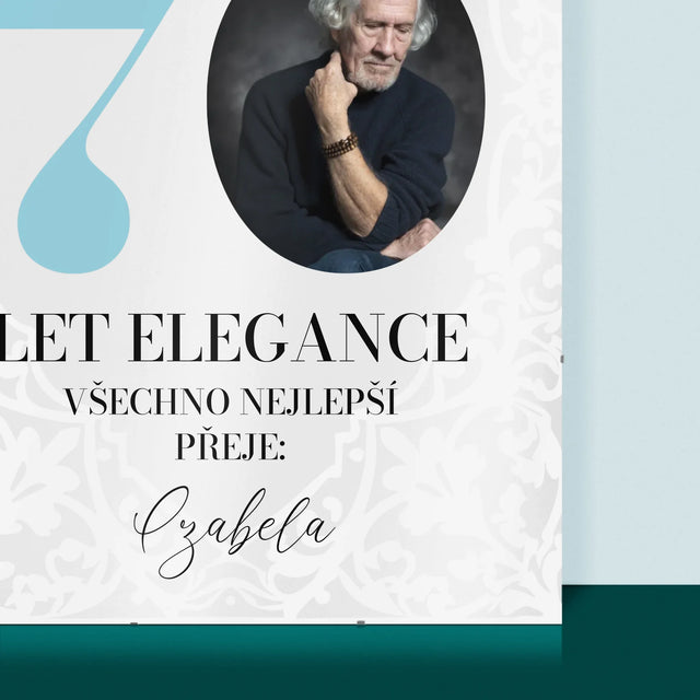 Fotka S Textem: 70 Let Elegance - Plakát