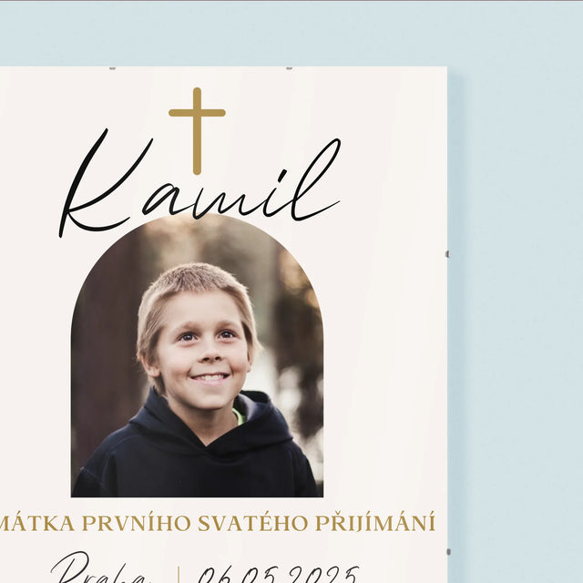 Fotka S Textem: Památka Přijímání Klasická - Plakát