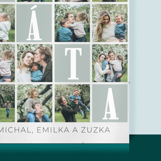 Fotokoláž: Tati, Milujeme Tě Za Všechno - Plakát