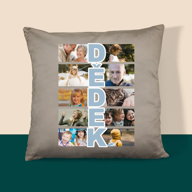 Fotokoláž: Dědeček - Polštář