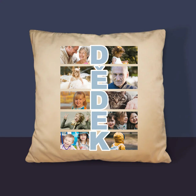 Fotokoláž: Dědeček - Polštář