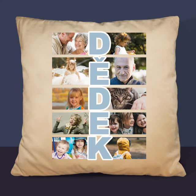 Fotokoláž: Dědeček - Polštář