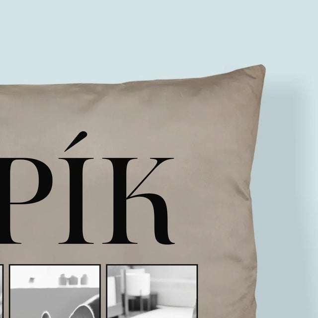 Fotokoláž: Bootleg Klasický S Mazlíčkem - Polštář