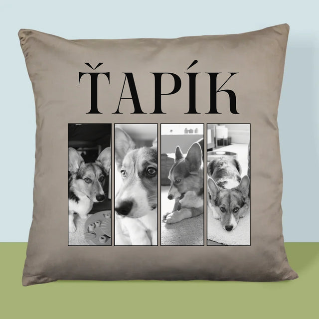 Fotokoláž: Bootleg Klasický S Mazlíčkem - Polštář