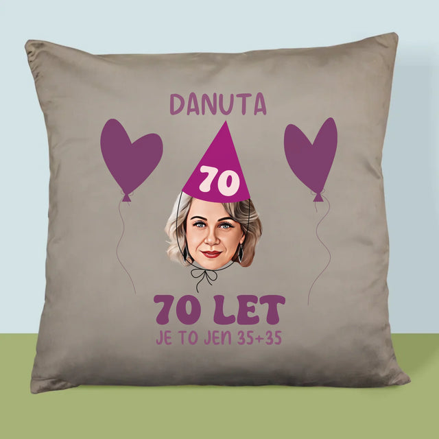 Tvoje Postava: Narozeninový Portrét - Polštář