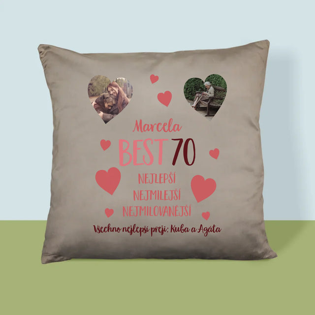 Fotokoláž: Best 70 - Polštář