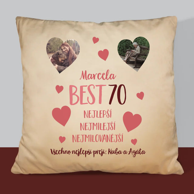 Fotokoláž: Best 70 - Polštář