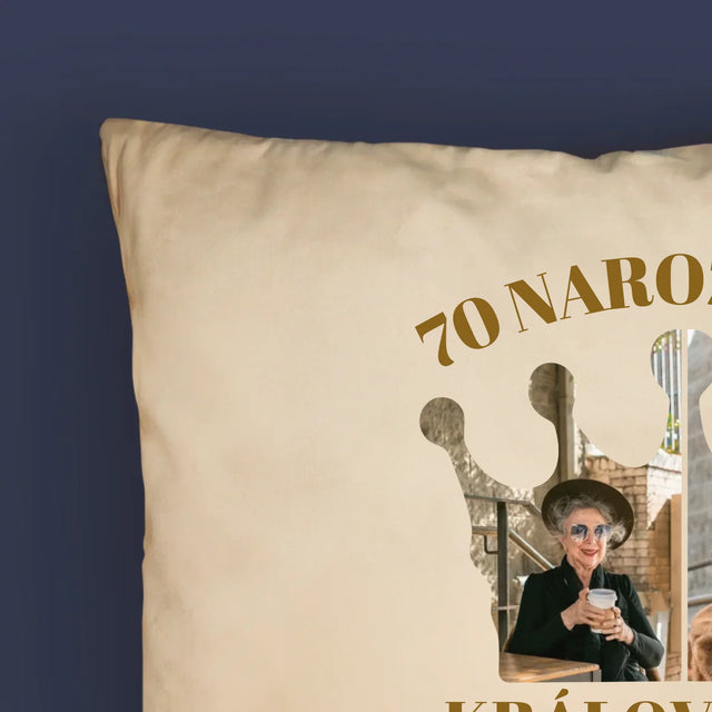 Tvar Z Fotek: 70. Narozeniny Královna - Polštář