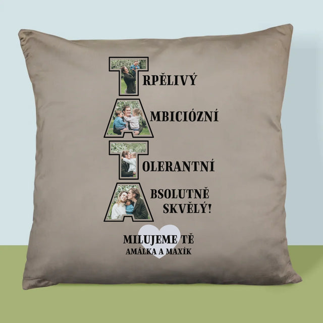 Slovo Z Fotek: Proč Miluji Tátu - Polštář
