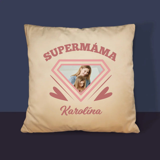 Fotka S Textem: Supermáma - Polštář