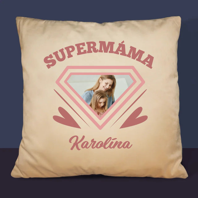 Fotka S Textem: Supermáma - Polštář