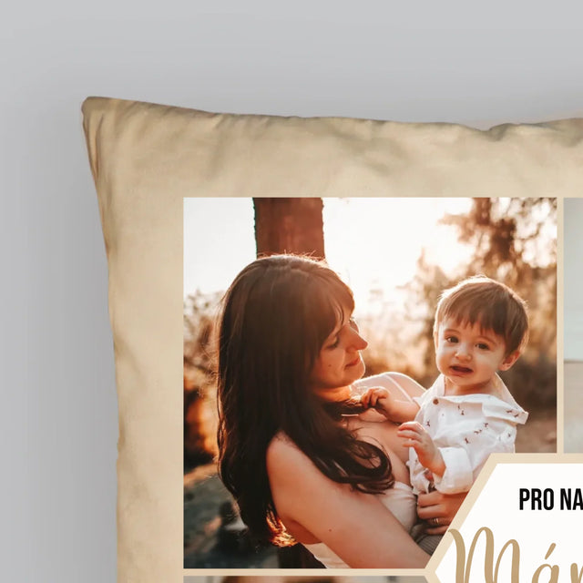 Fotokoláž: Pro Naši Mámu - Polštář