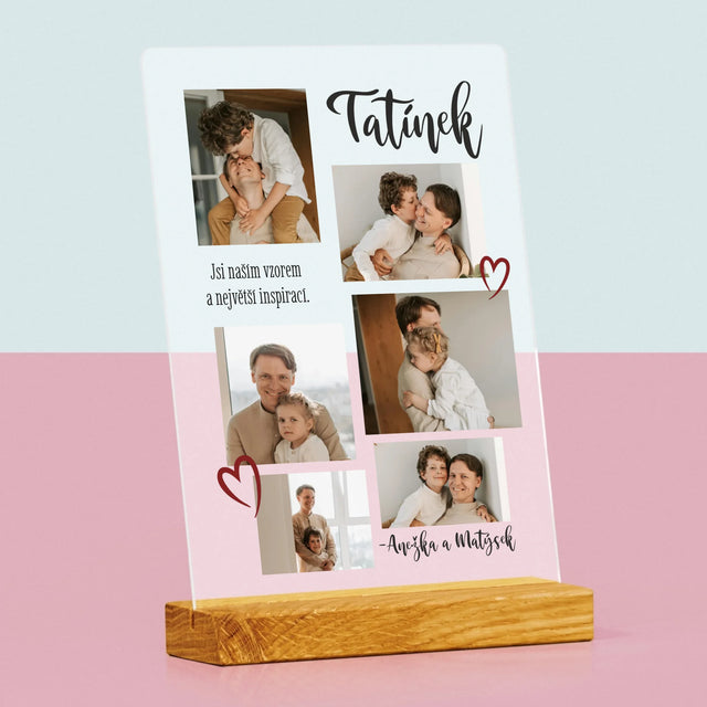 Fotokoláž: Tatínek - Tisk Na Akrylovém Skle