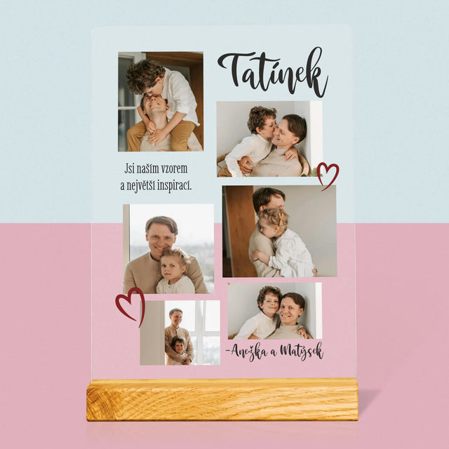 Fotokoláž: Tatínek - Tisk Na Akrylovém Skle