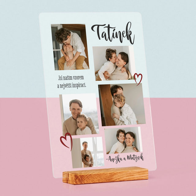 Fotokoláž: Tatínek - Tisk Na Akrylovém Skle