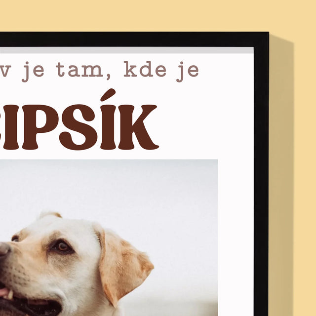 Fotka S Textem: Údaje Mazlíčka - Tisk V Rámečku
