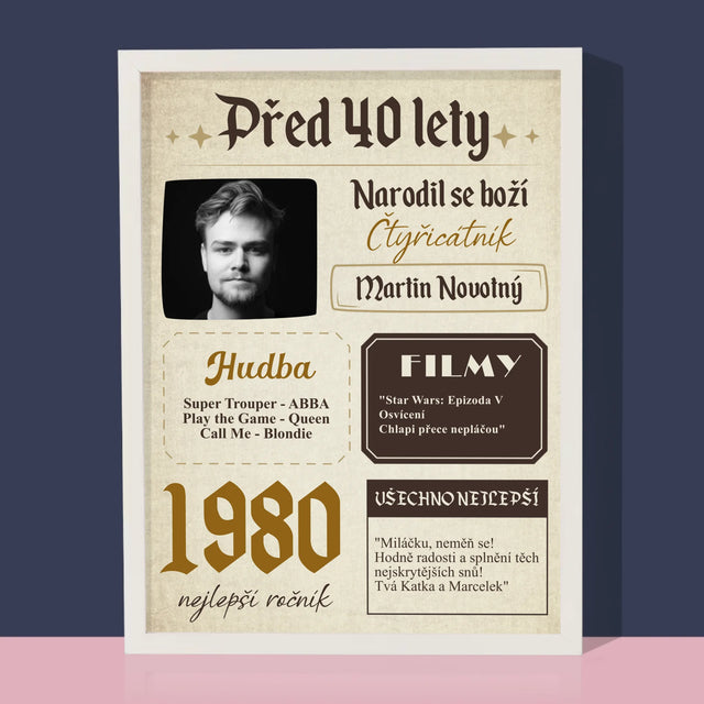 Obálka Časopisu: Před 40 Lety - Tisk V Rámečku