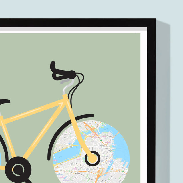 Mapa Města: Cyklistický Rekord - Tisk V Rámečku