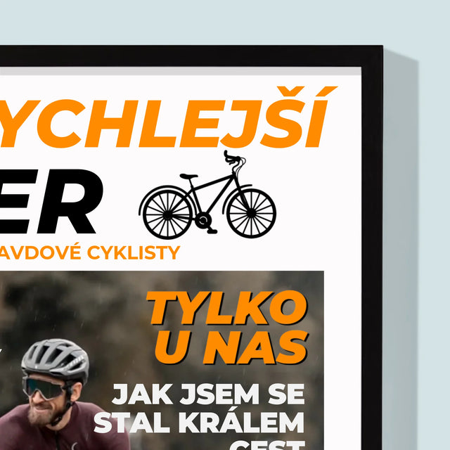 Obálka Časopisu: Nejrychlejší Biker - Tisk V Rámečku