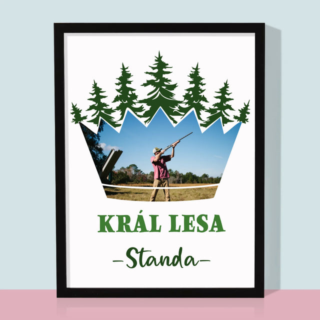 Tvar Z Fotek: Král Lesa - Tisk V Rámečku
