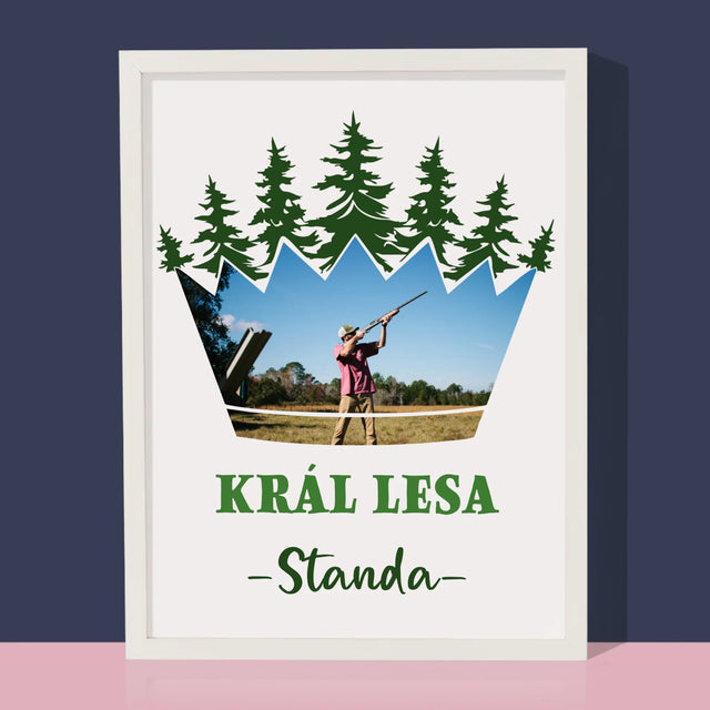 Tvar Z Fotek: Král Lesa - Tisk V Rámečku