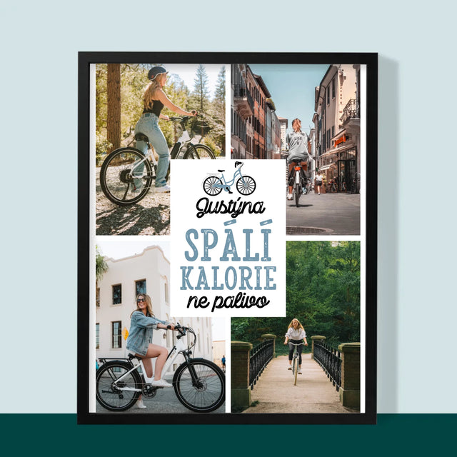 Fotokoláž: Spálí Kalorie, Ne Palivo - Tisk V Rámečku