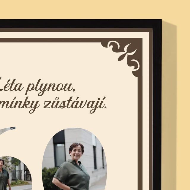 Slovo Z Fotek: Léta Plynou - Tisk V Rámečku