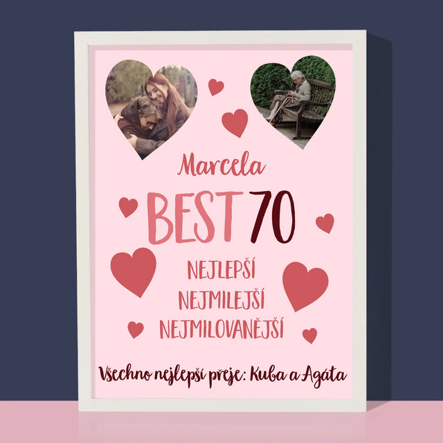 Fotokoláž: Best 70 - Tisk V Rámečku