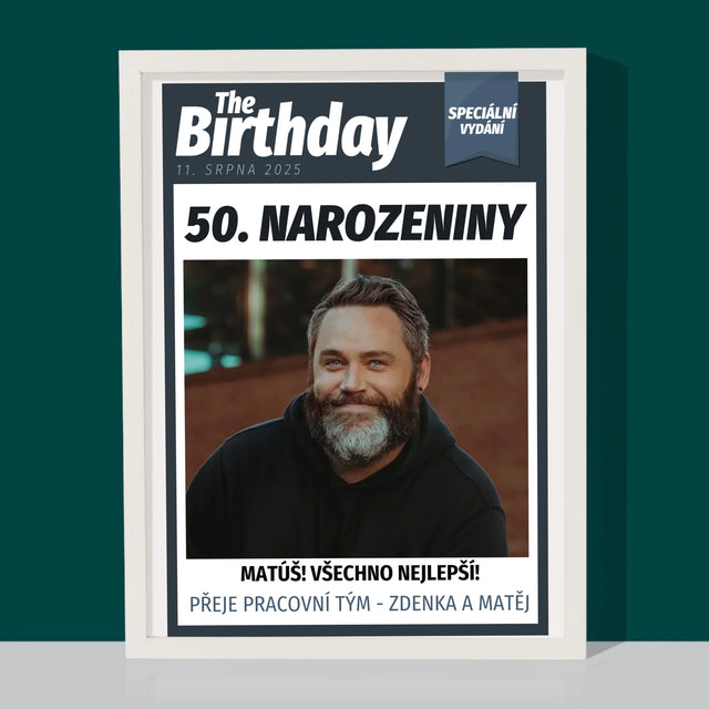 Obálka Časopisu: Birthday - Tisk V Rámečku