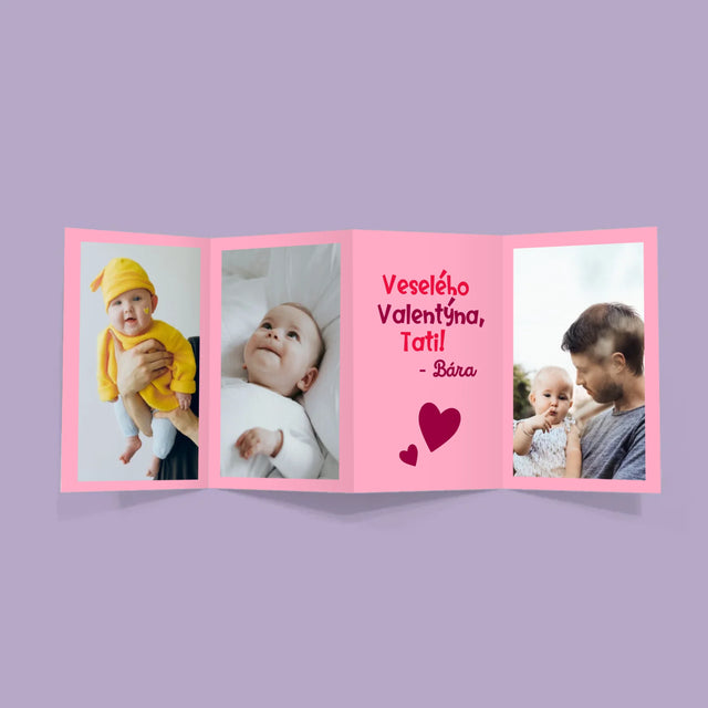 Fotka S Textem: Valentýn Pro Tátu - Velká Harmonika Z Fotografií