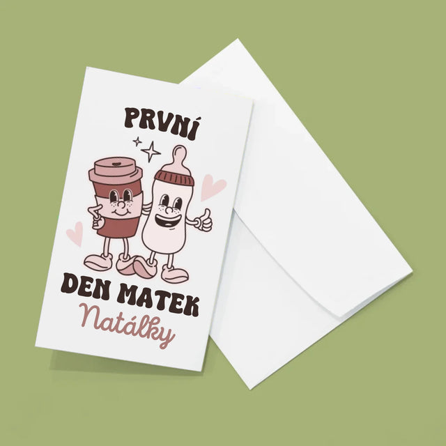 Jméno A Nápis: První Den Matek Káva Mléko - Velká Harmonika Z Fotografií