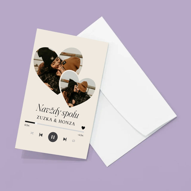 Fotokoláž: Spotify Srdce - Velká Harmonika Z Fotografií