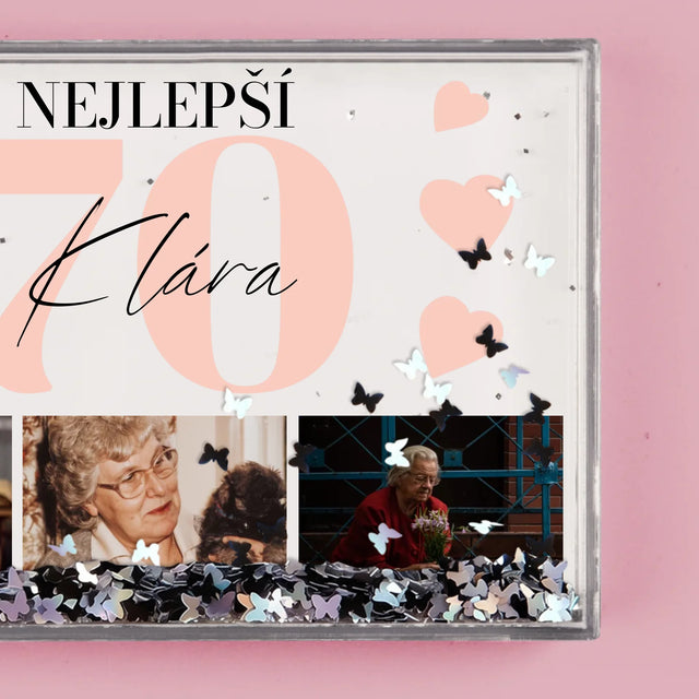 Fotokoláž: Nejlepší 70 - Sněžící Fotorámeček