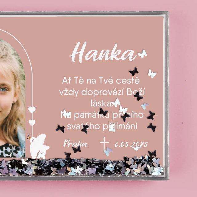 Fotka S Textem: Boží Láska - Sněžící Fotorámeček