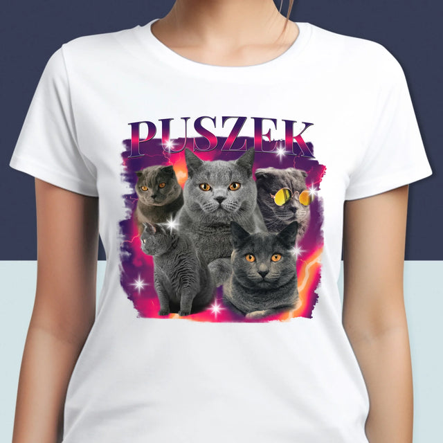 Tvoje Postava: Bootleg S Tvou Kočkou - Damské Tričko