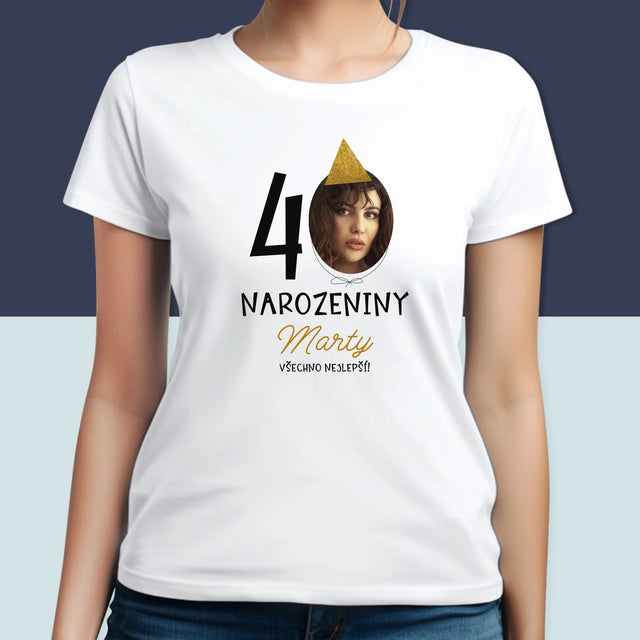 Fotka S Textem: 40. Narozeniny Čepička - Damské Tričko