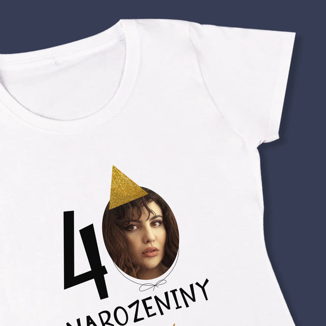 Fotka S Textem: 40. Narozeniny Čepička - Damské Tričko